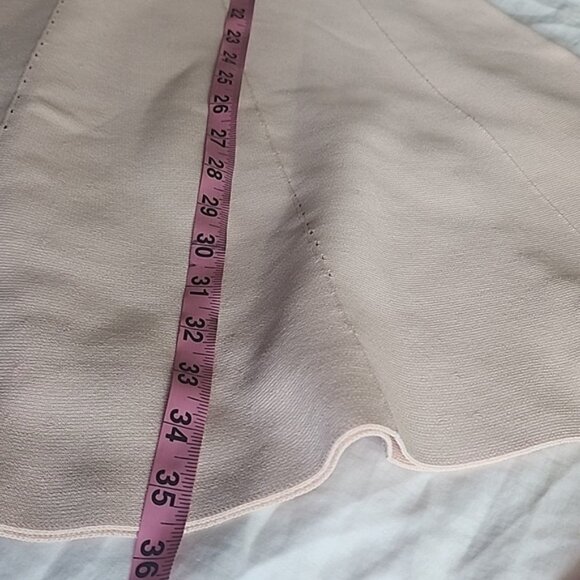 Sandro Paris Blush Pink Fit & Flare Knit Dress Short Sleeve A-Line - Picture 16 of 16